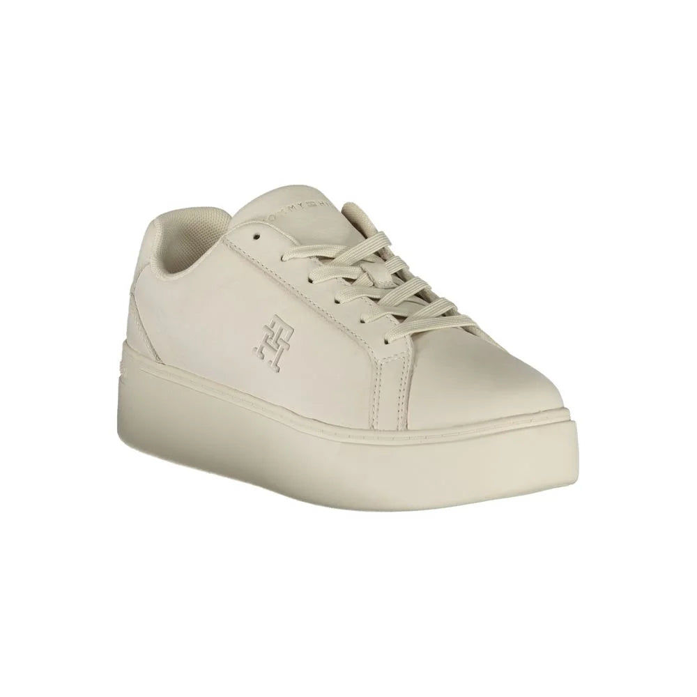 Tommy Hilfiger White Polyester Sneaker - EU40/US10 - Sneakers