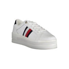 Tommy Hilfiger White Polyester Sneaker - EU41/US11 - Sneakers
