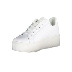 Tommy Hilfiger White Polyester Sneaker - EU41/US11 - Sneakers