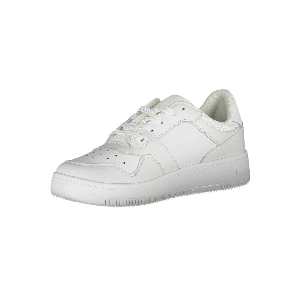 Tommy Hilfiger White Polyester Sneaker - EU44/US11 - Sneakers