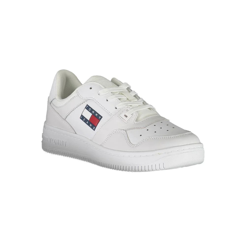 Tommy Hilfiger White Polyester Sneaker - EU44/US11 - Sneakers