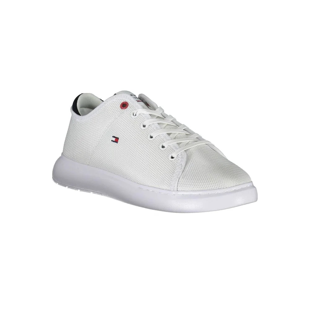 Tommy Hilfiger White Polyester Sneaker - EU44/US11 - Sneakers