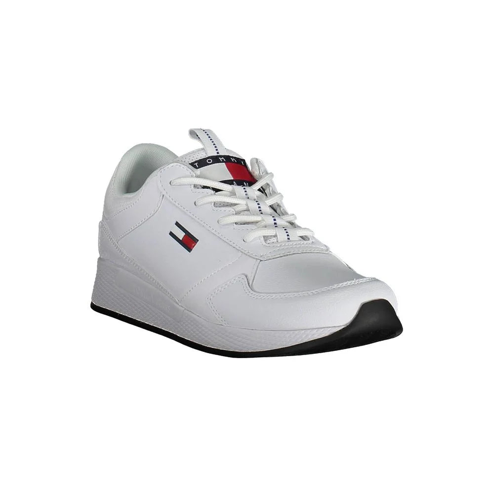 Tommy Hilfiger White Polyester Sneaker - EU46 - Sneakers