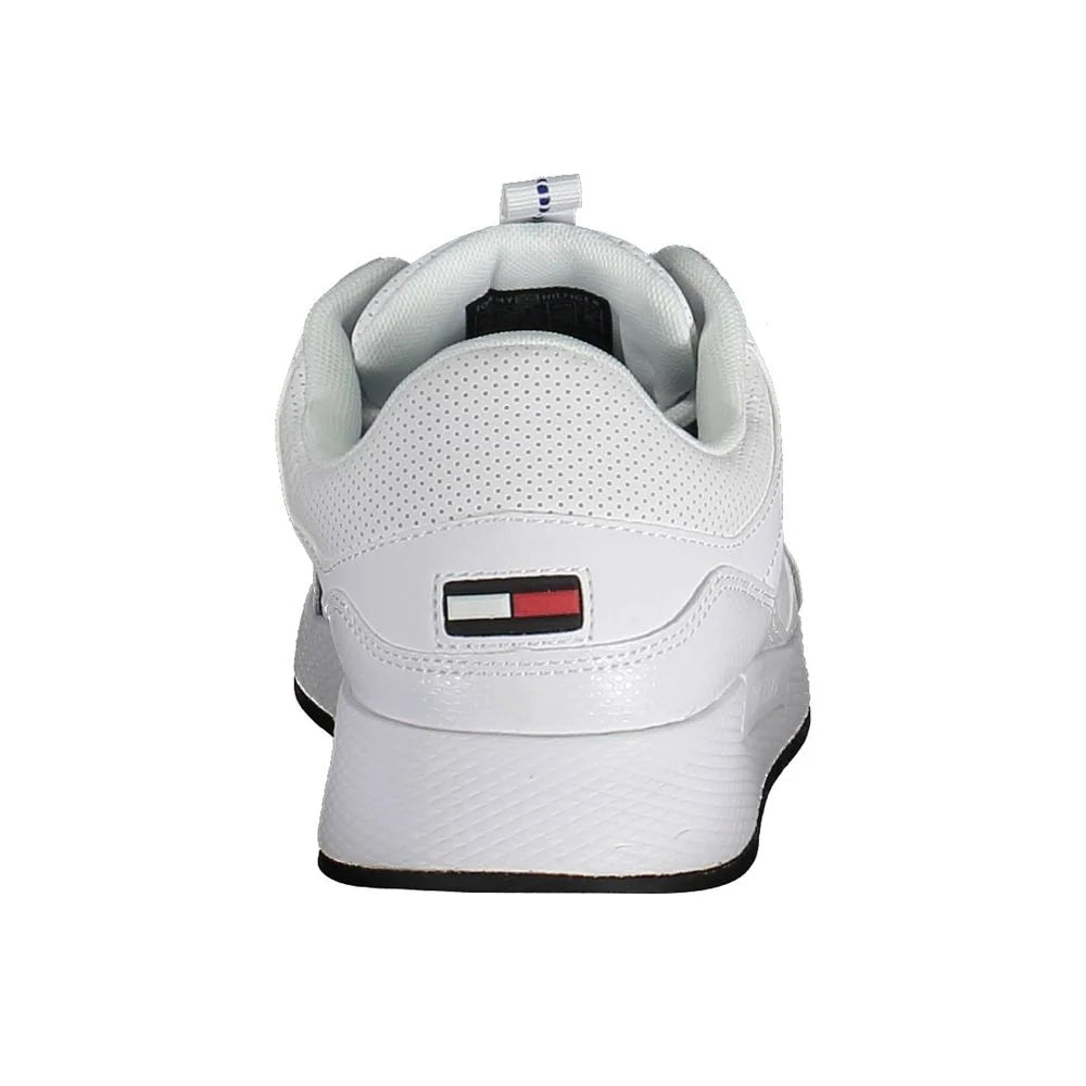 Tommy Hilfiger White Polyester Sneaker - EU46 - Sneakers