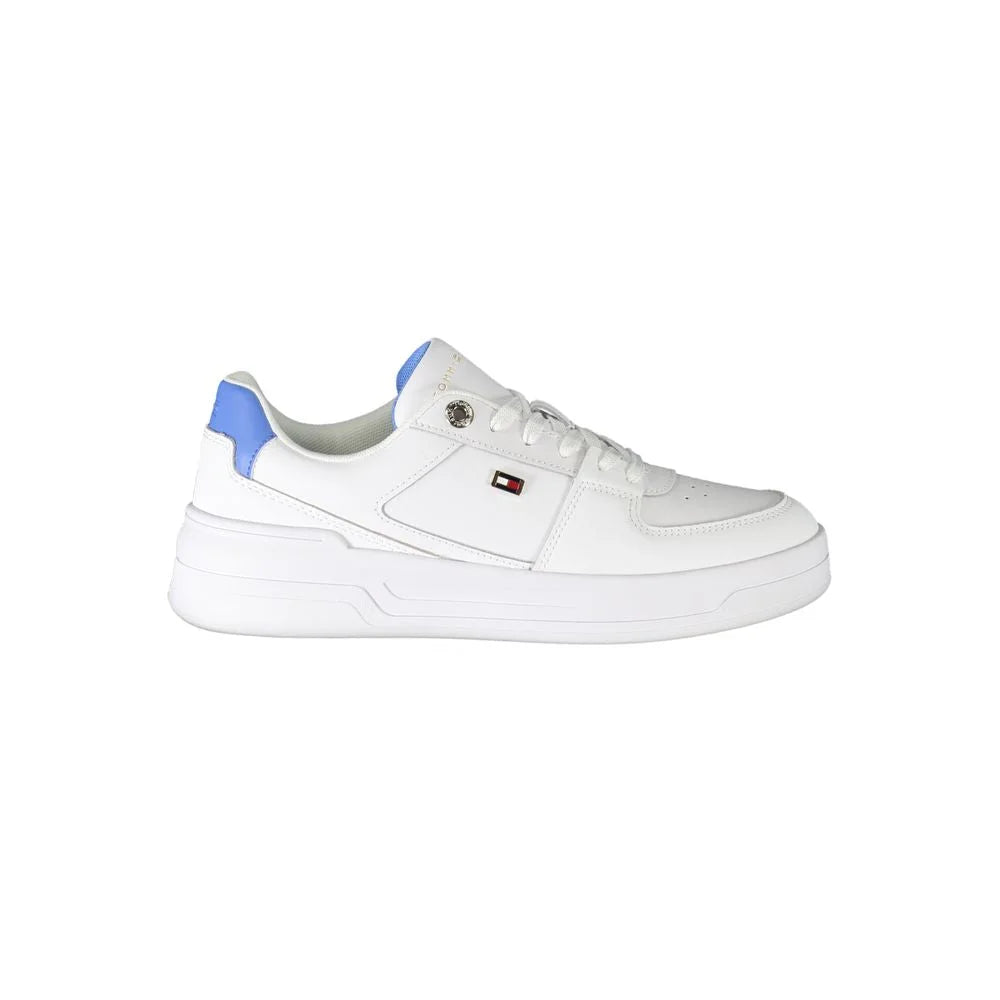 Tommy Hilfiger White Polyester Sneaker - Sneakers