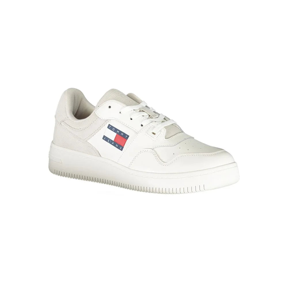 Tommy Hilfiger White Polyester Sneaker - Sneakers