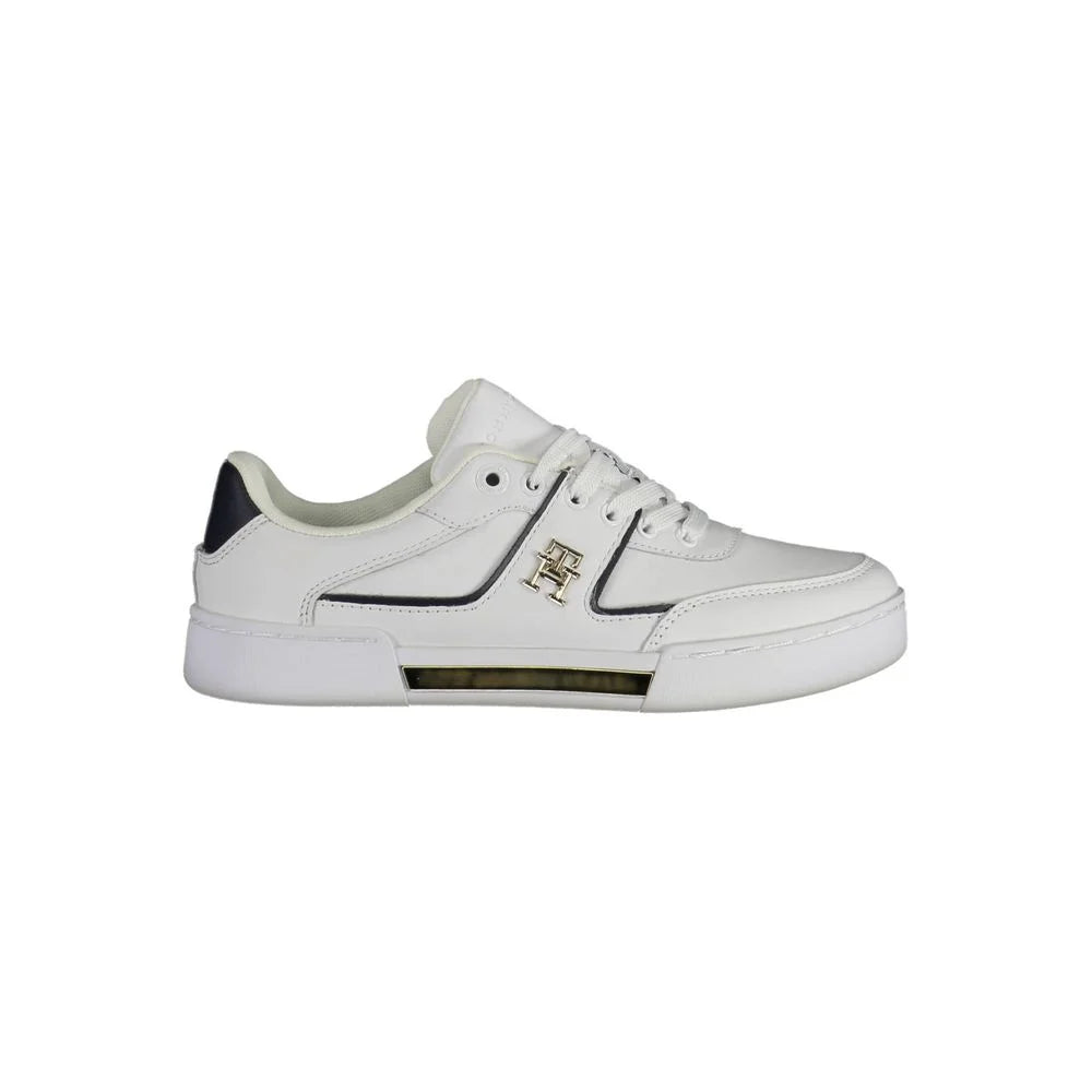Tommy Hilfiger White Polyester Sneaker - Sneakers