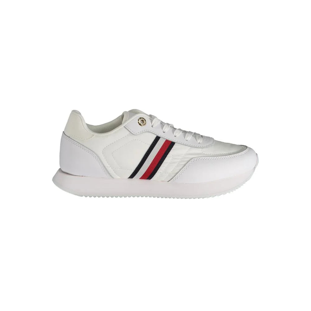 Tommy Hilfiger White Polyester Sneaker - Sneakers