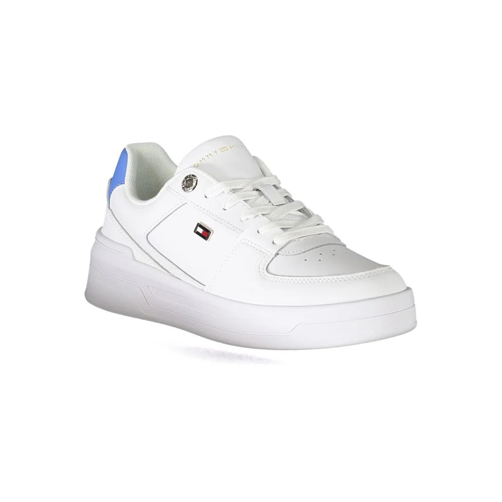 Tommy Hilfiger White Polyester Sneaker - Sneakers