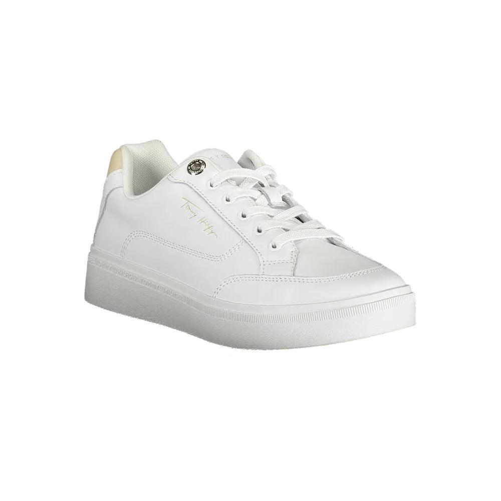 Tommy Hilfiger White Polyester Sneaker - Sneakers