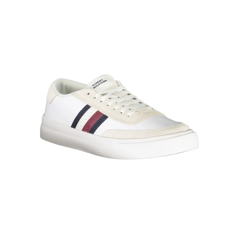 Tommy Hilfiger White Polyester Sneaker - Sneakers
