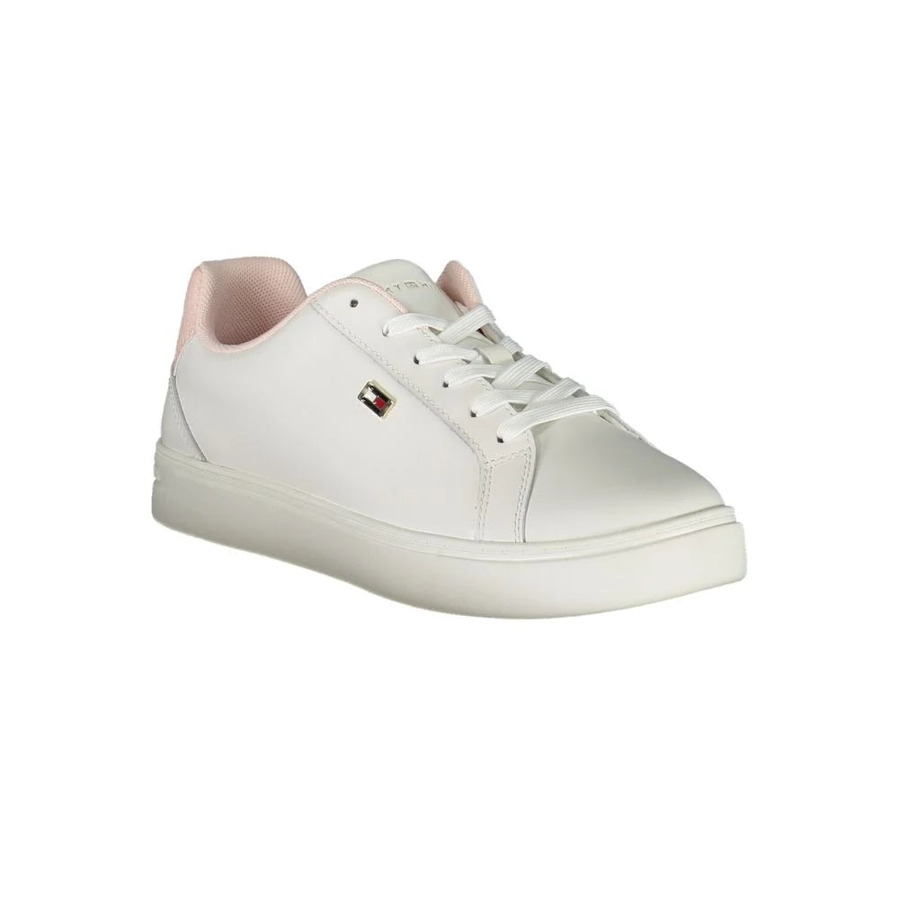 Tommy Hilfiger White Polyester Sneaker - Sneakers