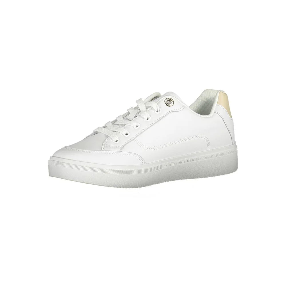 Tommy Hilfiger White Polyester Sneaker - Sneakers