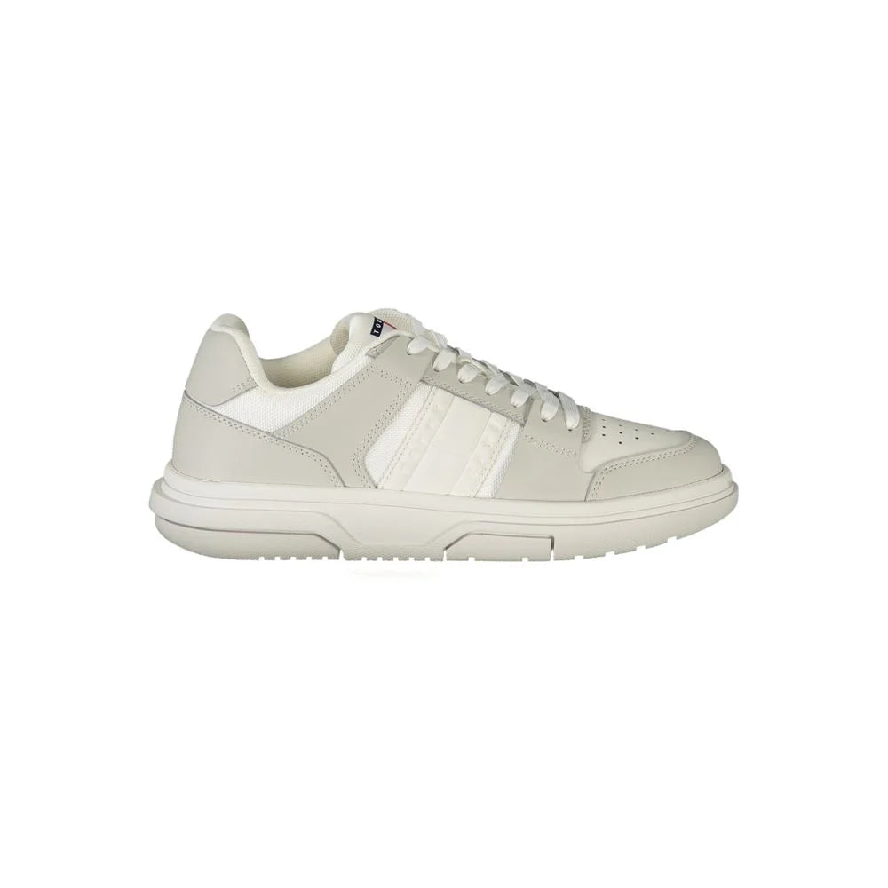 Tommy Hilfiger White Polyester Sneaker - Sneakers