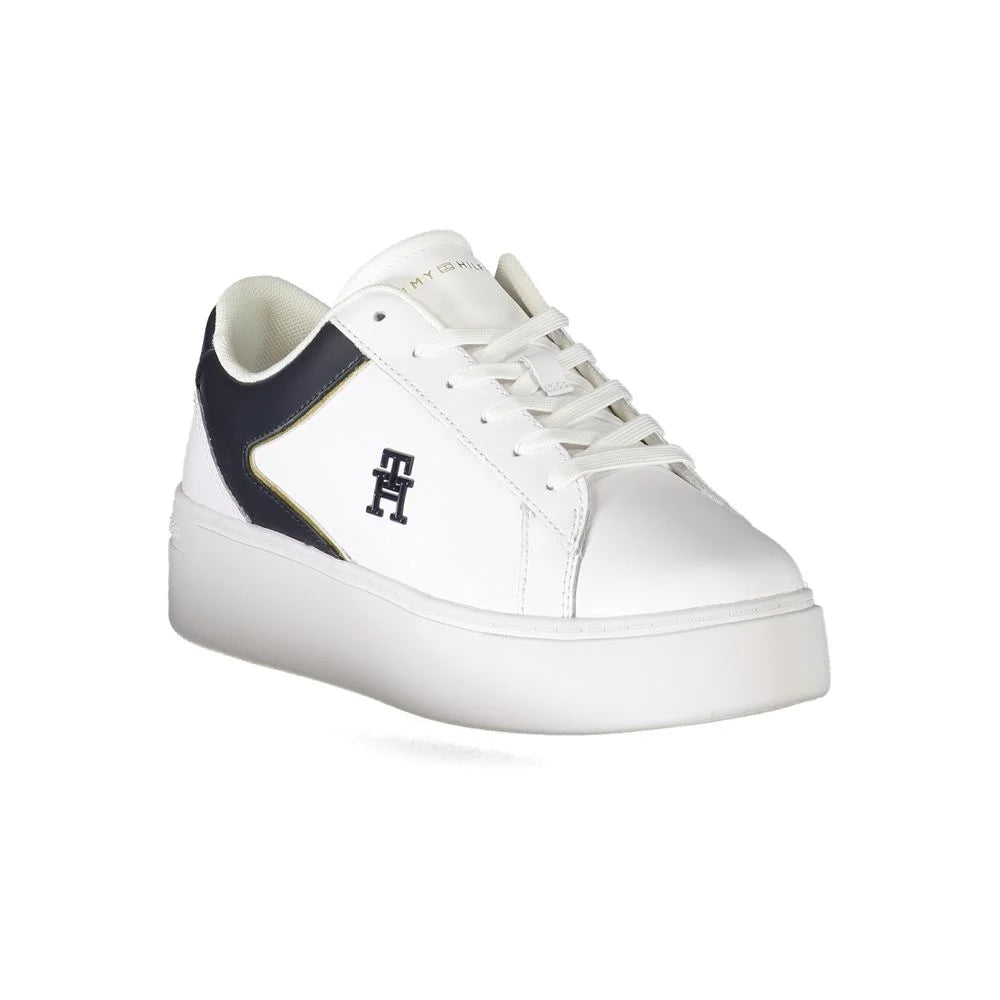 Tommy Hilfiger White Polyester Sneaker - Sneakers