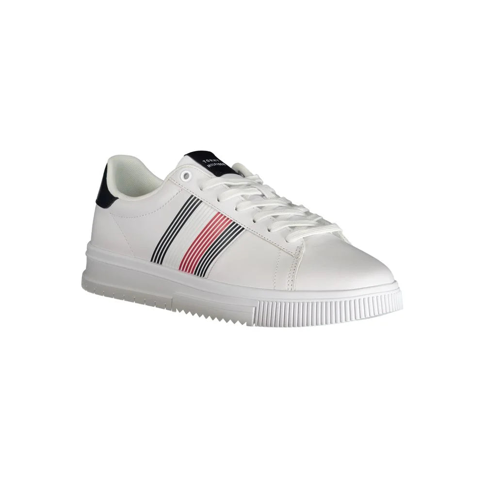 Tommy Hilfiger White Polyester Sneaker - Sneakers