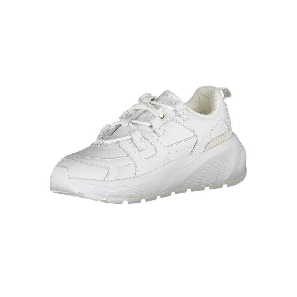 Tommy Hilfiger White Polyester Sneaker - Sneakers
