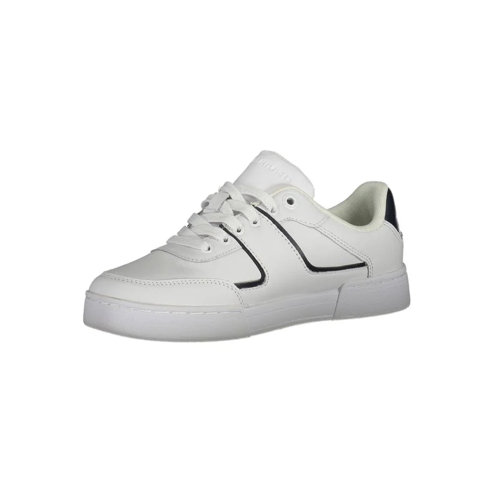Tommy Hilfiger White Polyester Sneaker - Sneakers