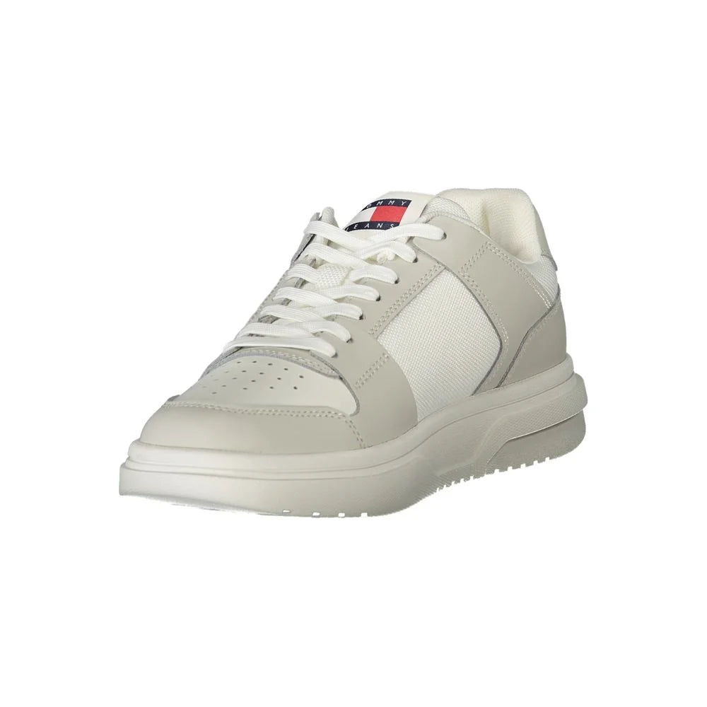 Tommy Hilfiger White Polyester Sneaker - Sneakers