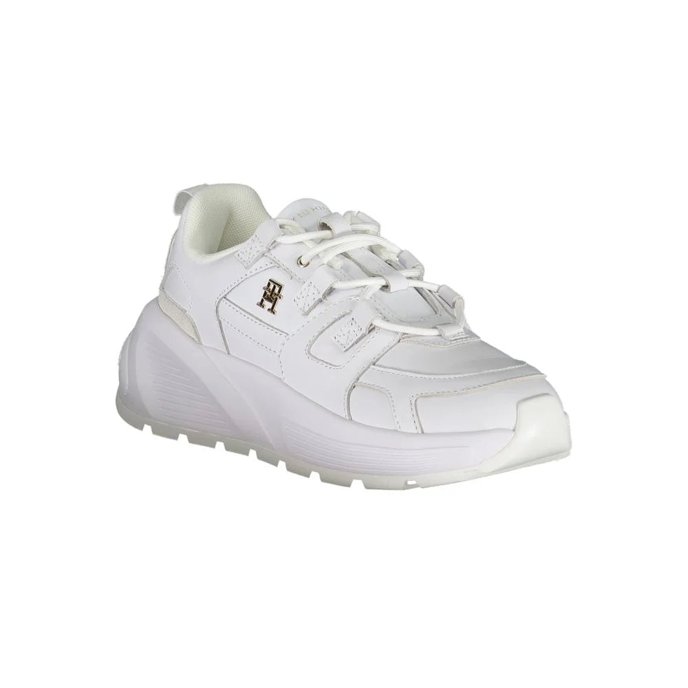 Tommy Hilfiger White Polyester Sneaker - Sneakers