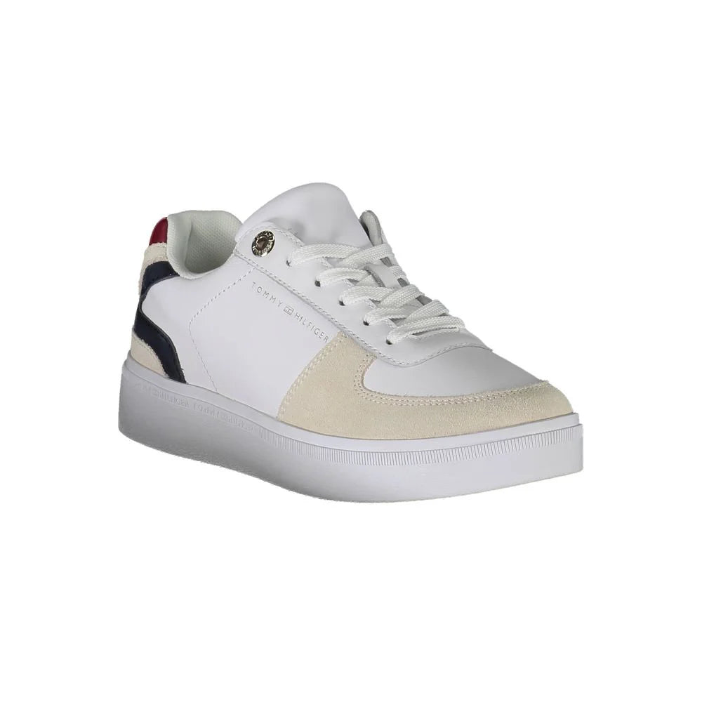 Tommy Hilfiger White Polyester Sneaker - Sneakers