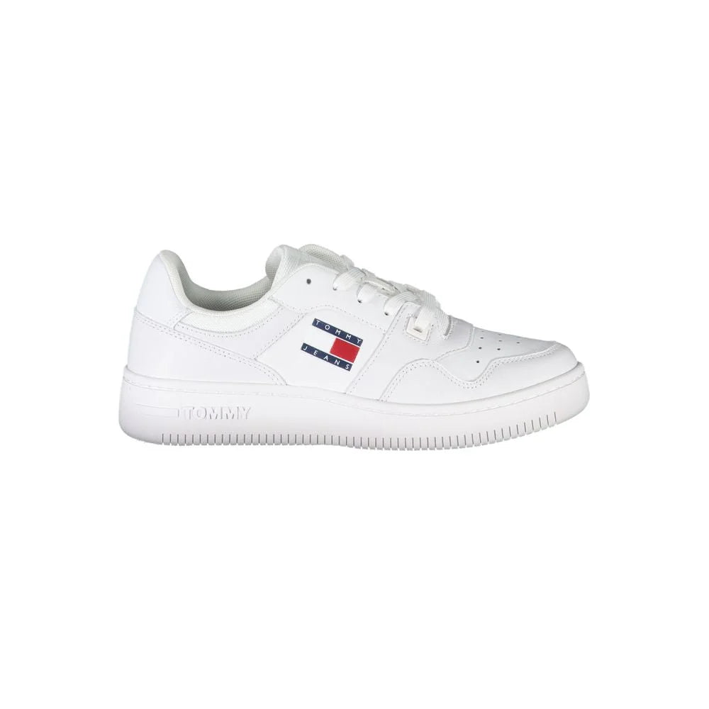 Tommy Hilfiger White Polyester Sneaker - Sneakers
