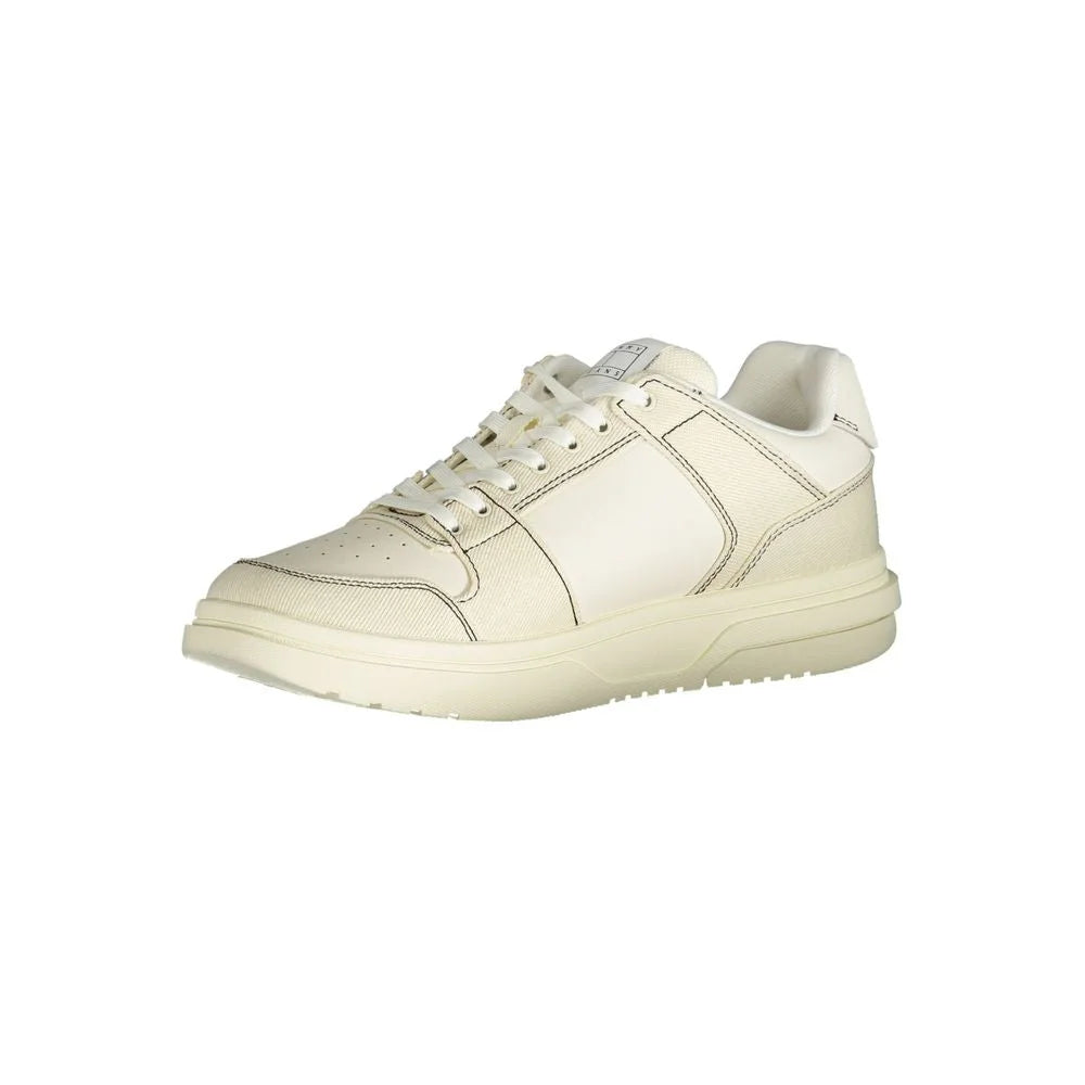 Tommy Hilfiger White Polyester Sneaker - Sneakers