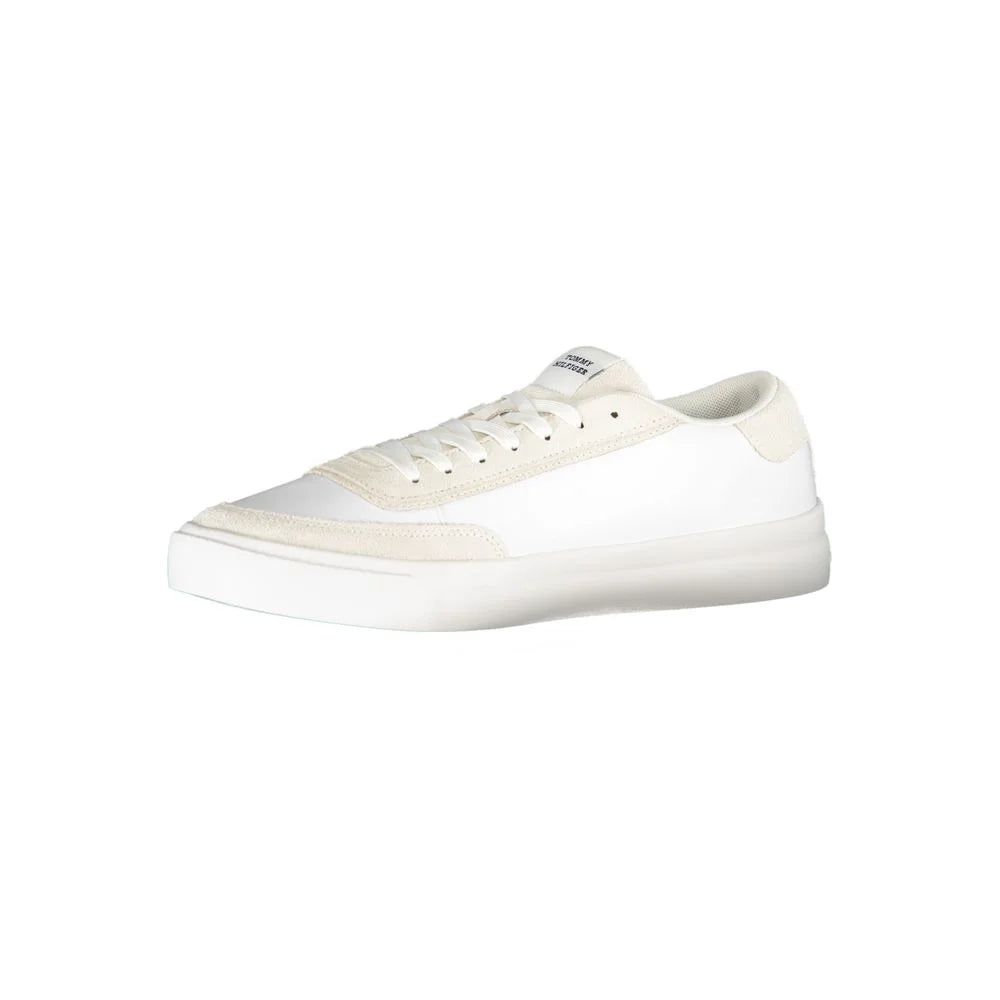 Tommy Hilfiger White Polyester Sneaker - Sneakers