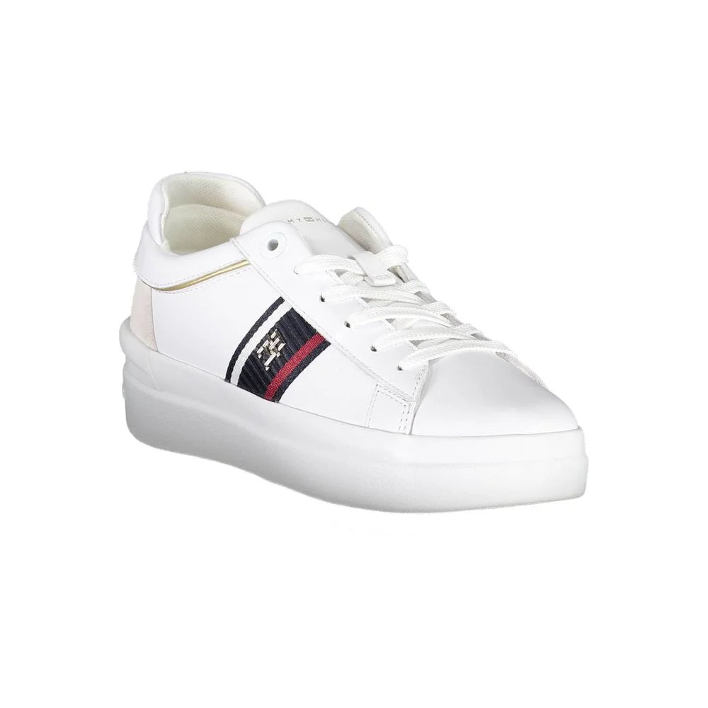 Tommy Hilfiger White Polyester Sneaker - Sneakers