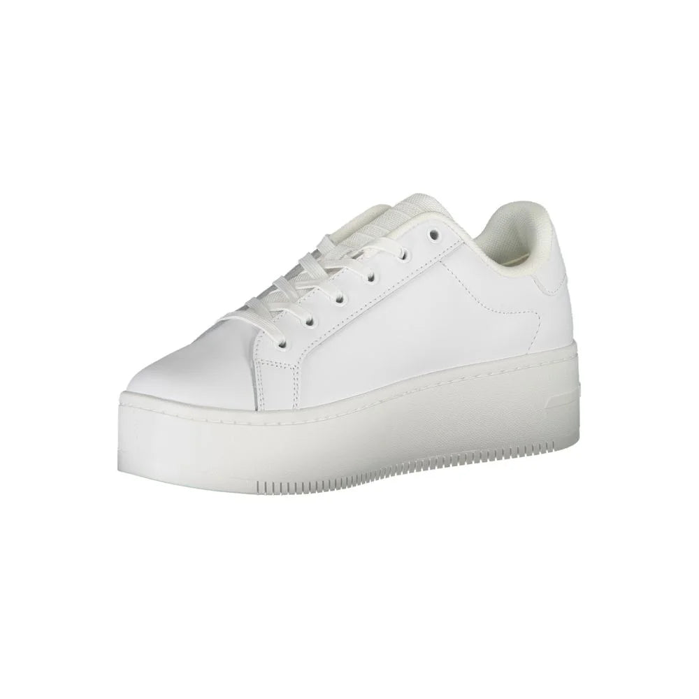 Tommy Hilfiger White Polyester Sneaker - Sneakers