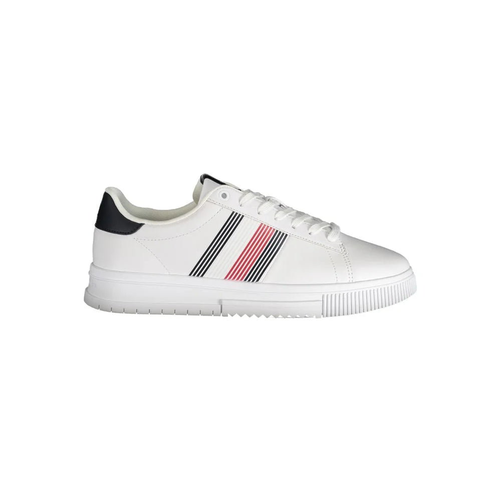 Tommy Hilfiger White Polyester Sneaker - Sneakers