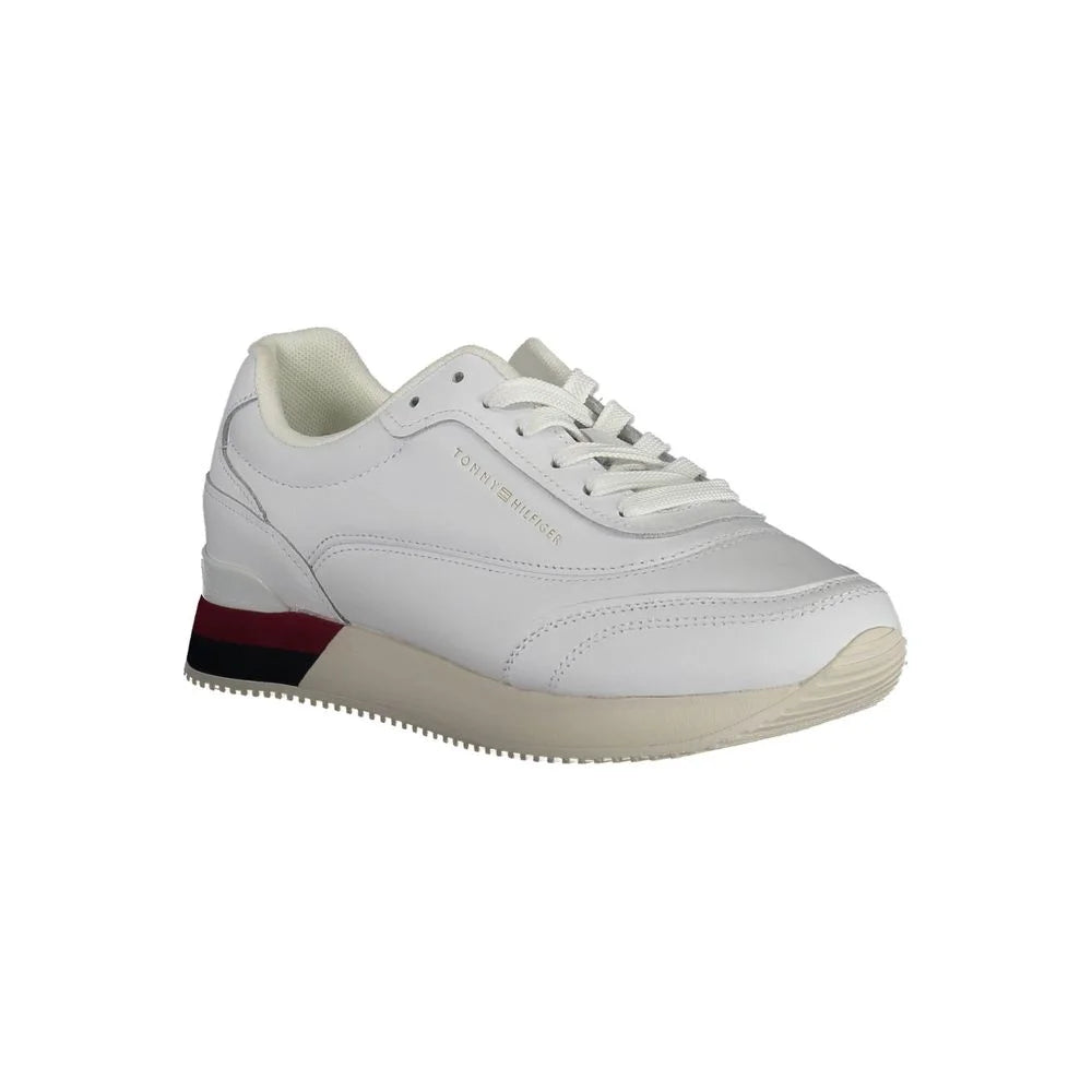 Tommy Hilfiger White Polyester Sneaker - Sneakers