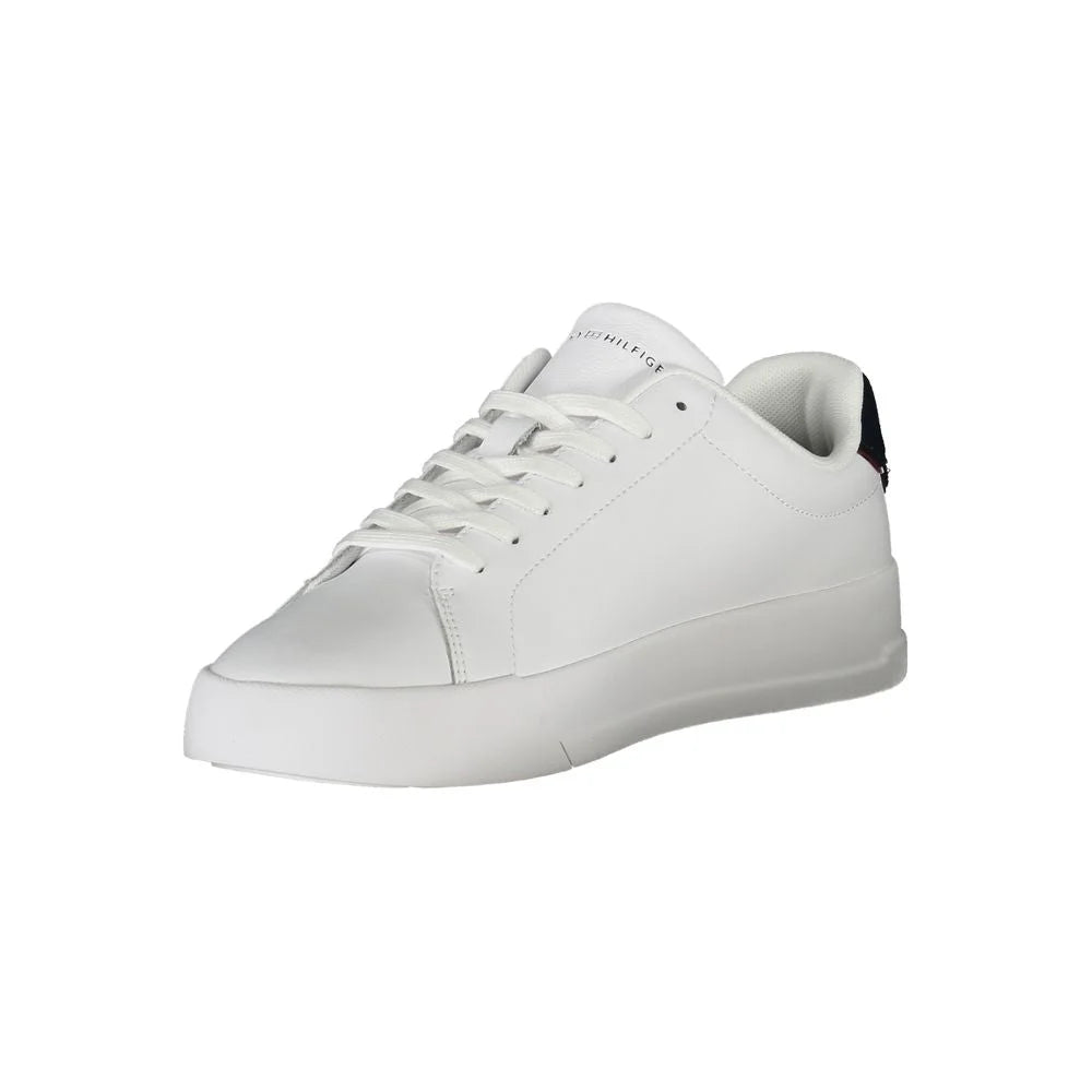 Tommy Hilfiger White Polyethylene Men Sneaker - Sneakers