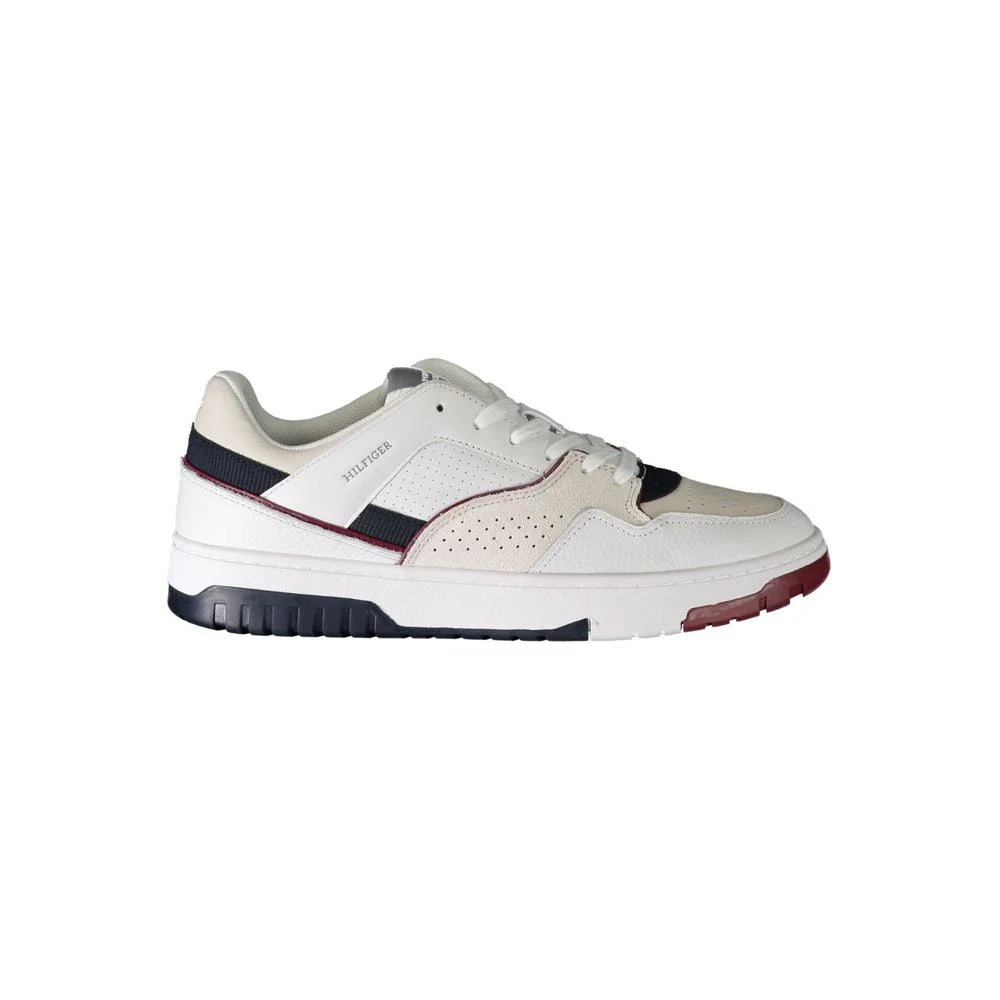 Tommy Hilfiger White Polyethylene Men Sneaker - Sneakers