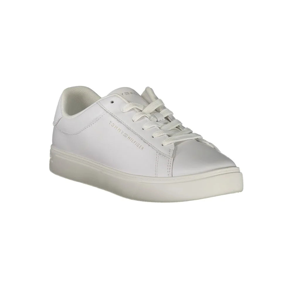 Tommy Hilfiger White Polyethylene Women Sneaker - Sneakers