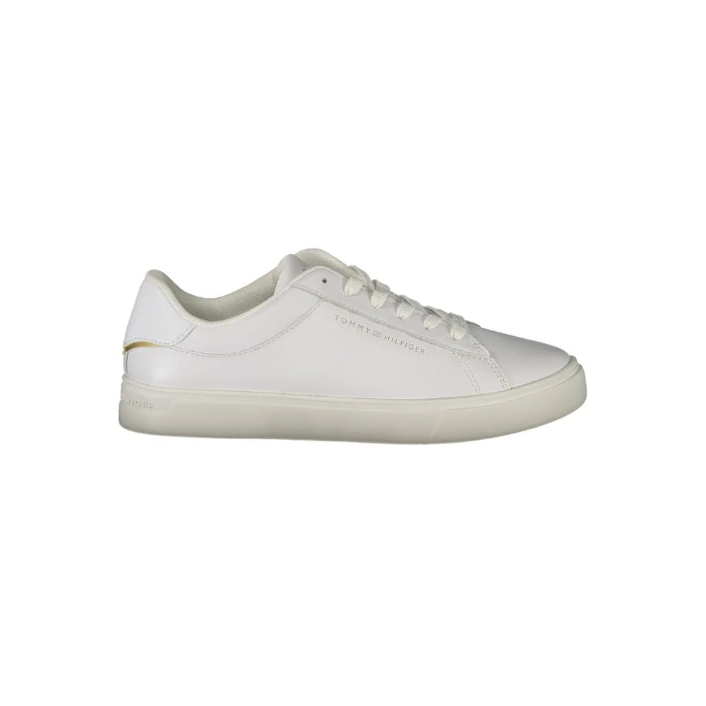 Tommy Hilfiger White Polyethylene Women Sneaker - Sneakers