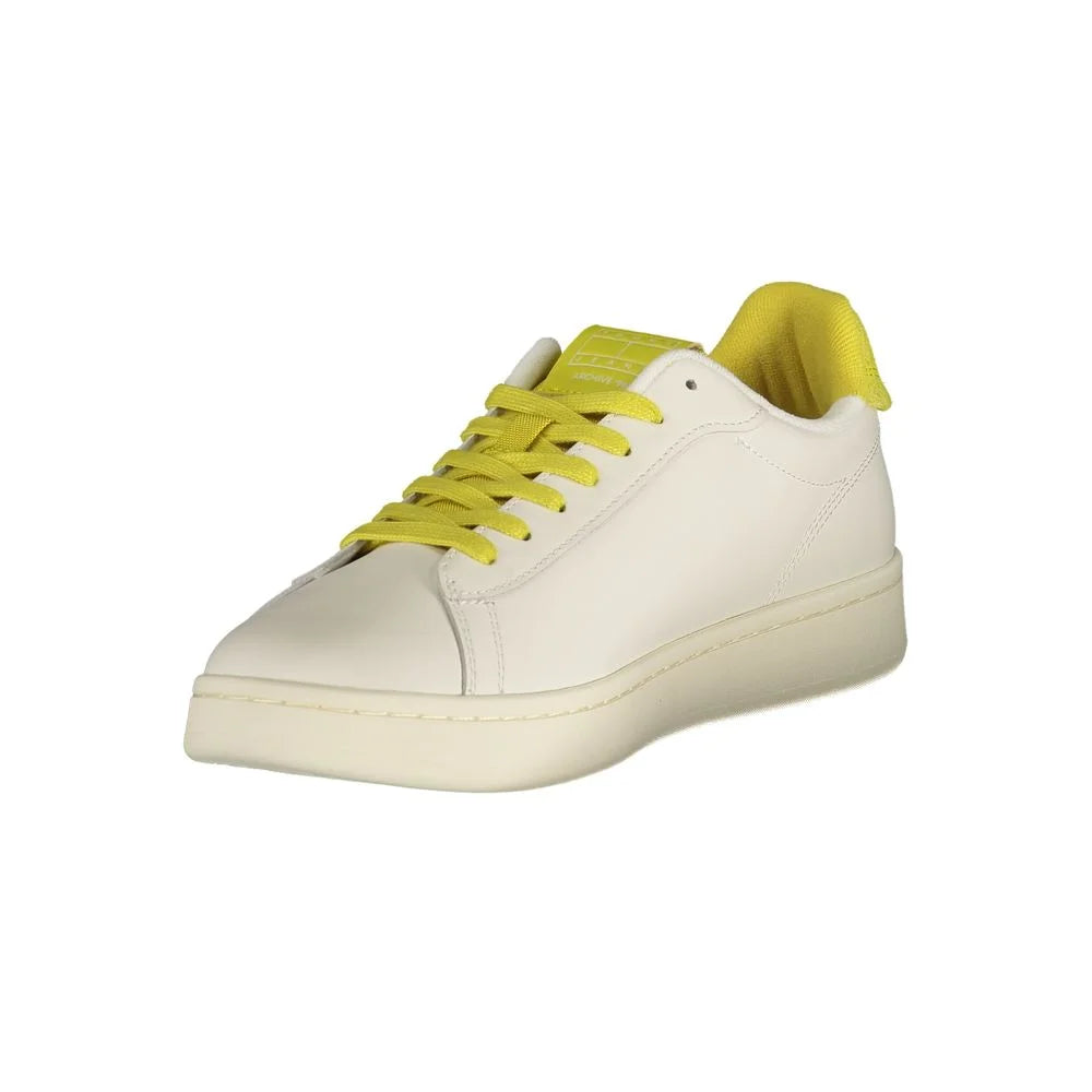 Tommy Hilfiger White Polyurethane Men’s Sneaker