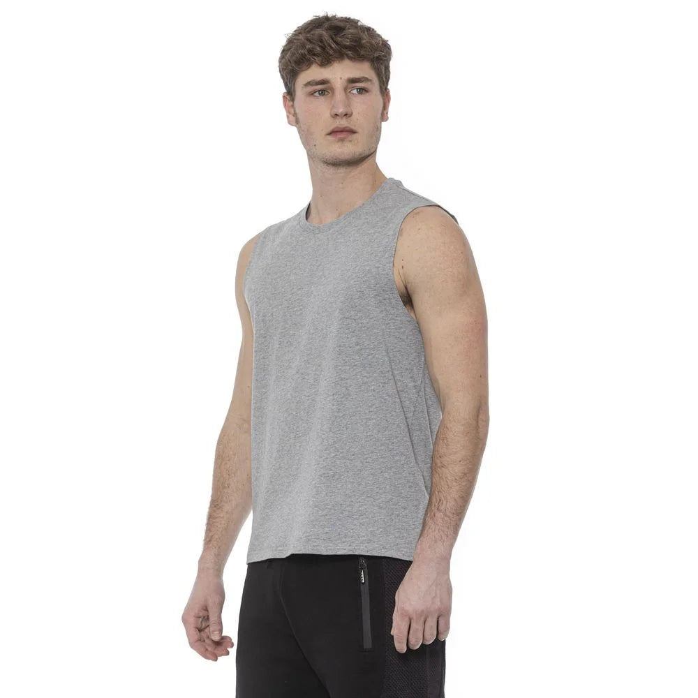 Tond Gray Cotton Men Tank Top - M - Tank Tops
