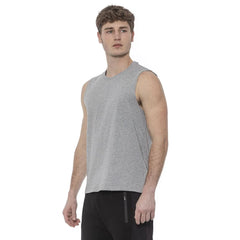 Tond Gray Cotton Men Tank Top - M - Tank Tops