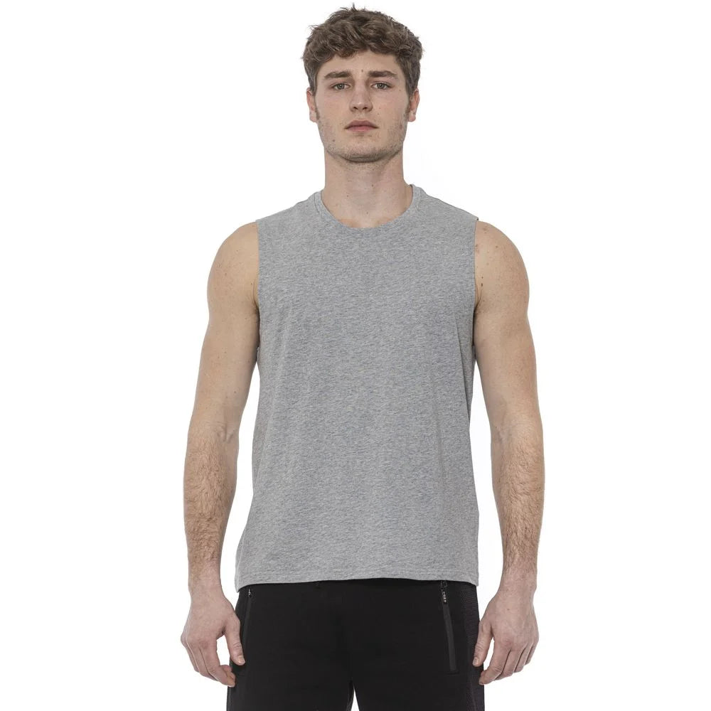Tond Gray Cotton Men Tank Top - M - Tank Tops