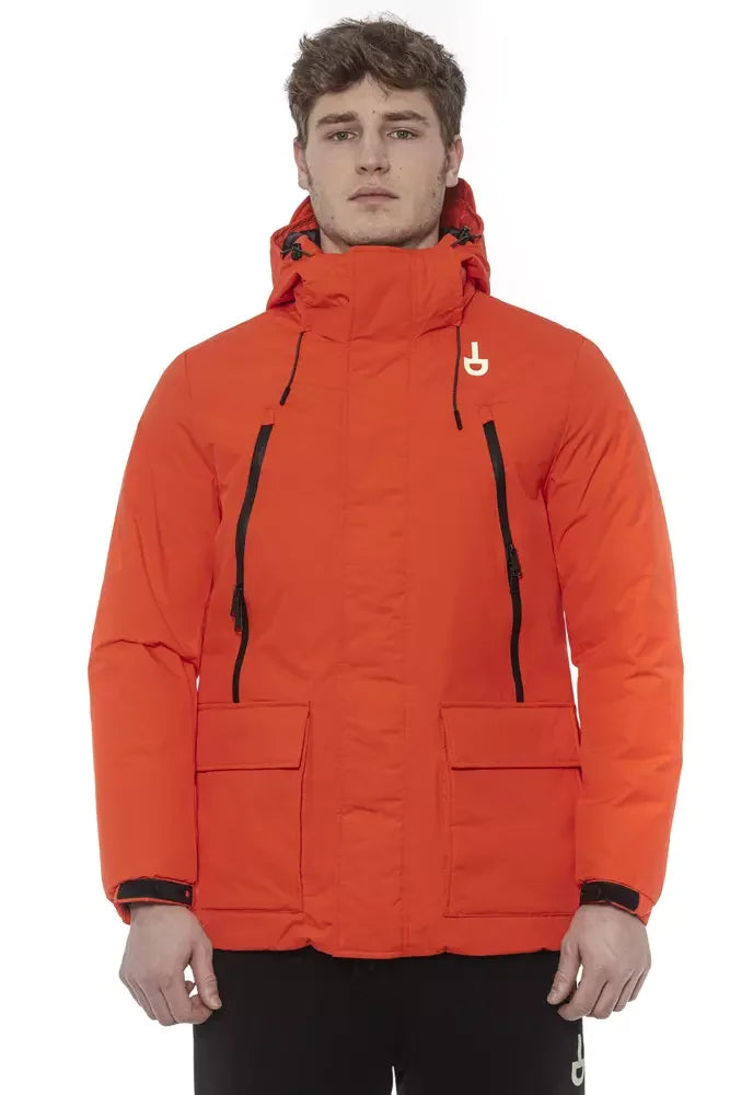 Tond Red Polyester Men’s Jacket - Parkas