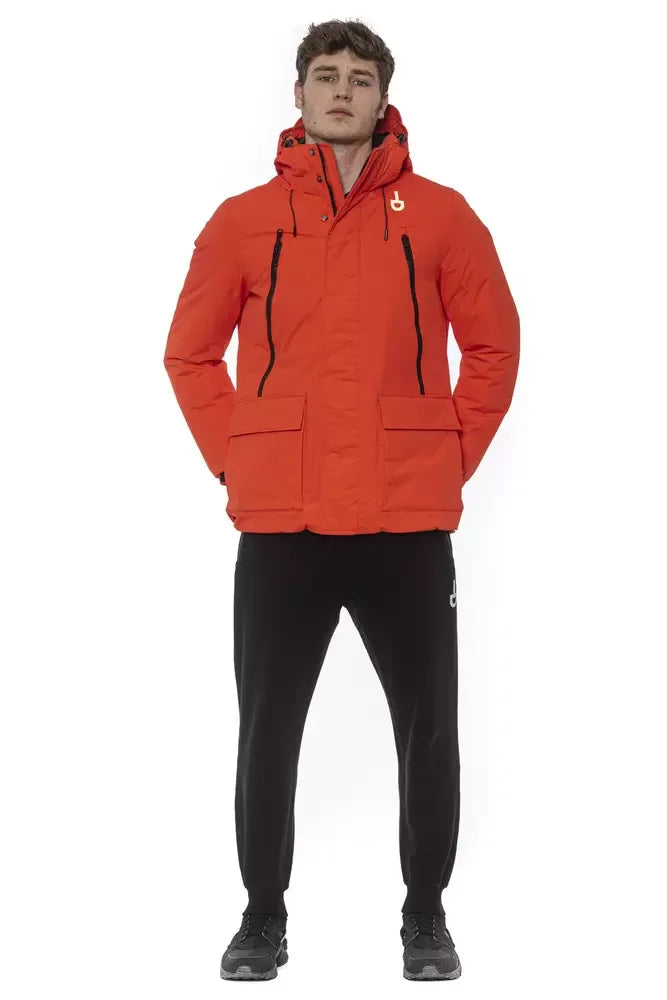 Tond Red Polyester Men’s Jacket - Parkas