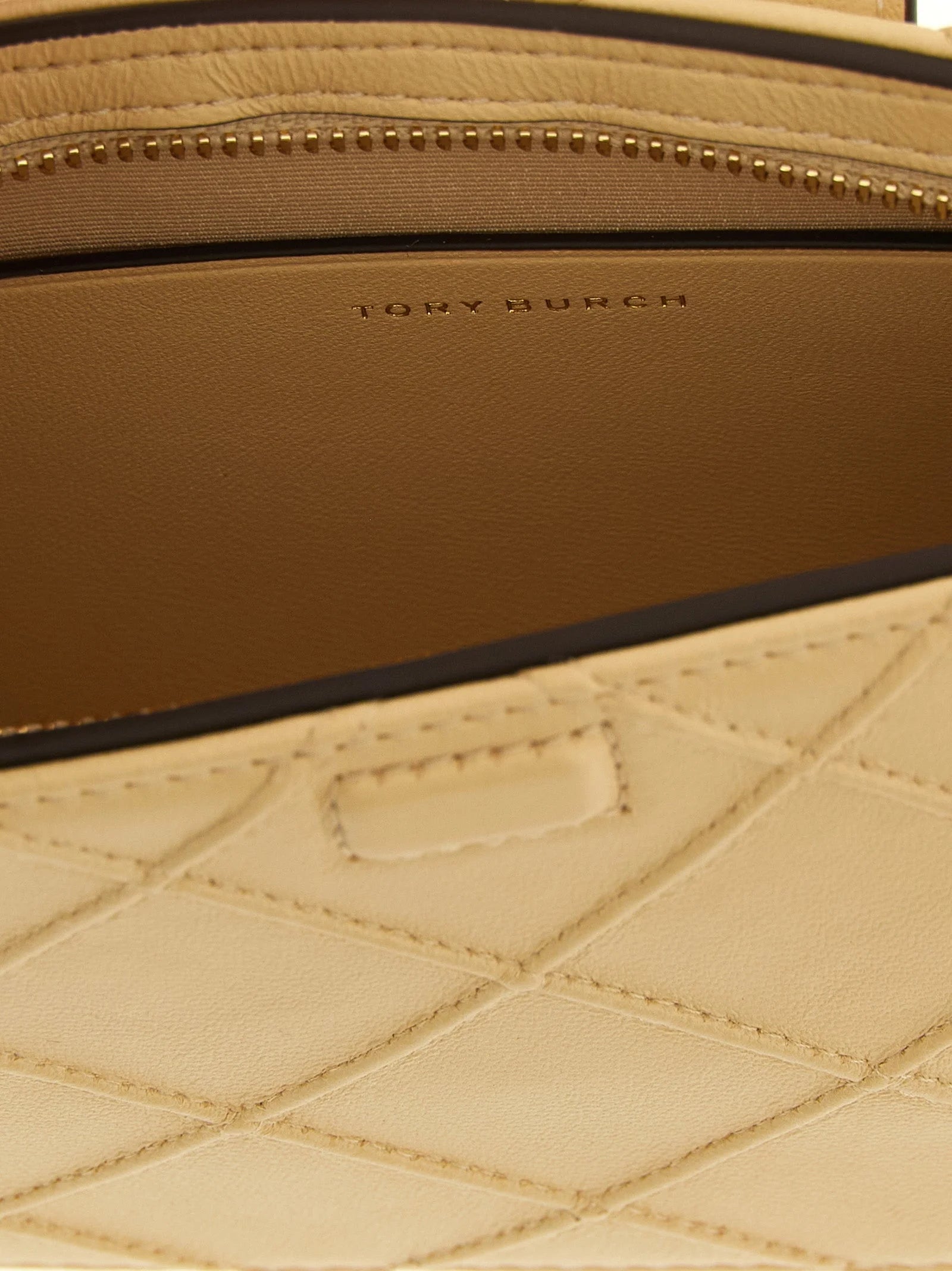 Tory Burch Portcard bej din piele de miel