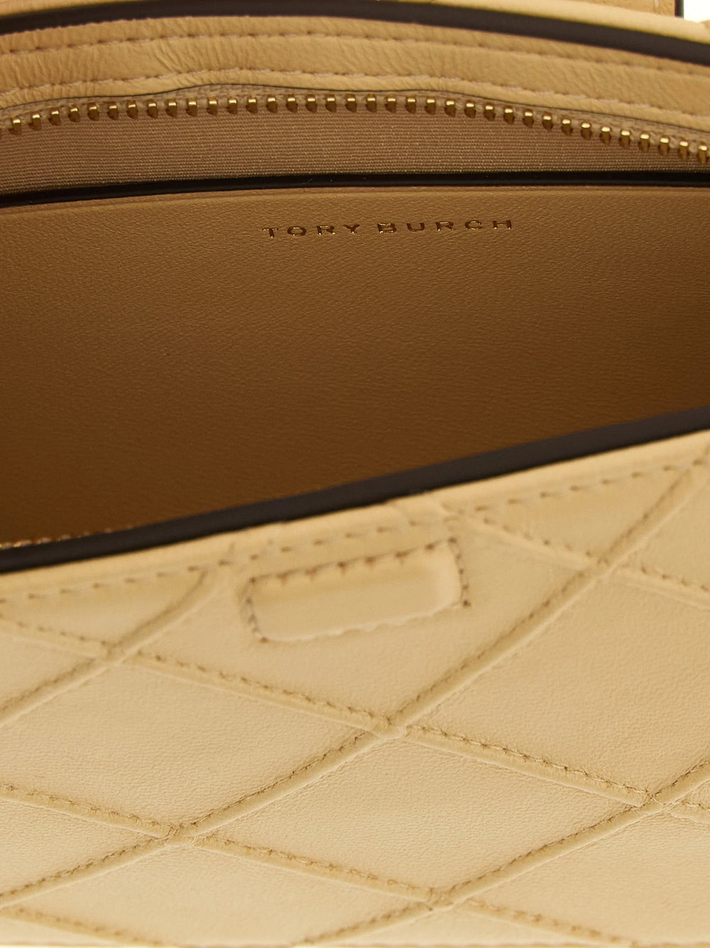 Tory Burch Portcard bej din piele de miel