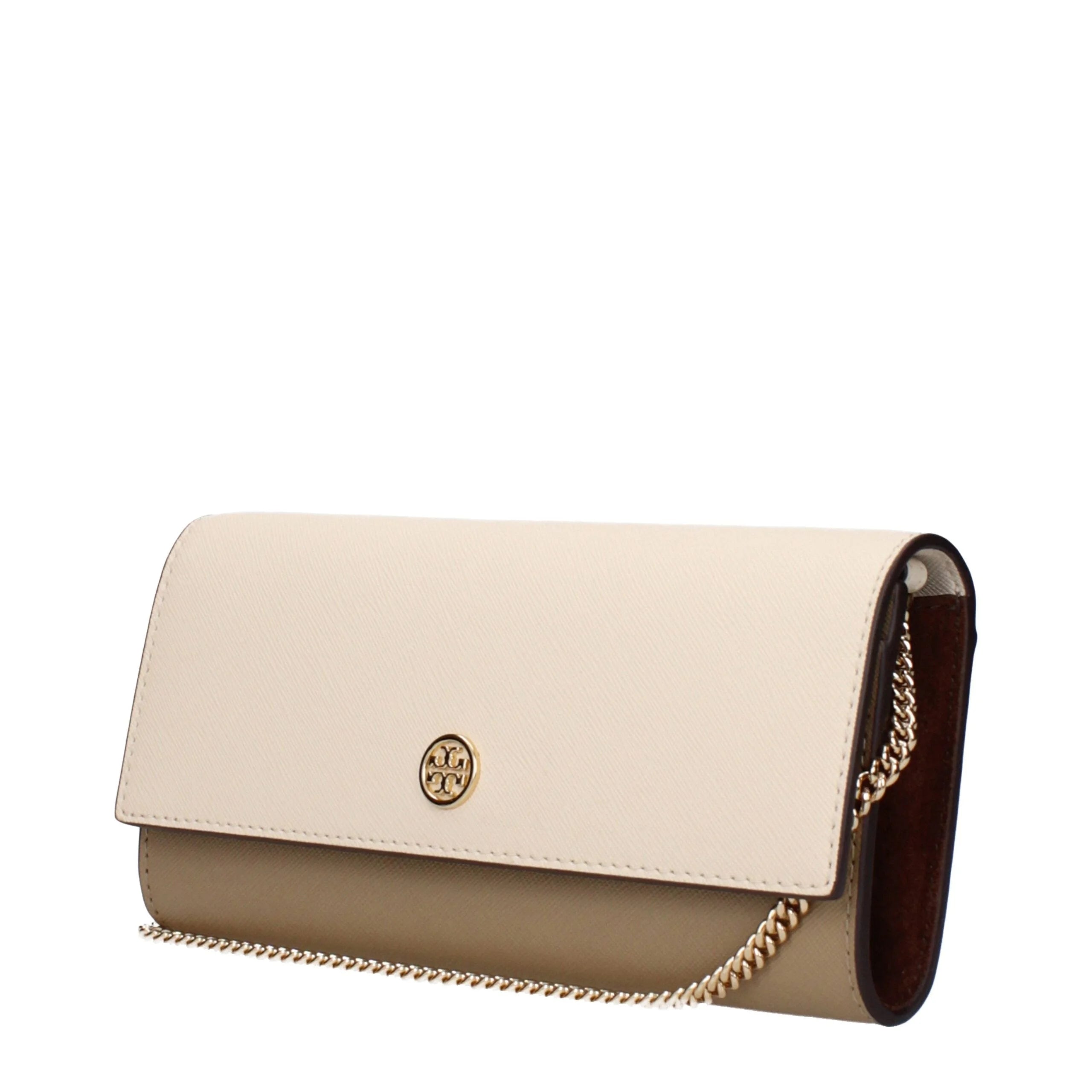 Tory Burch Beige Leather Clutch Bags