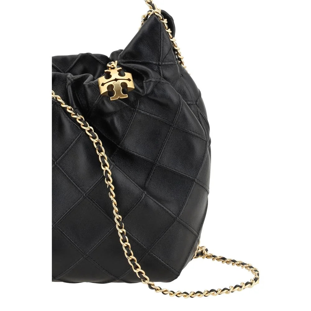 Tory Burch Schwarze Kalbshirgen-Bos Taurus Handtasche