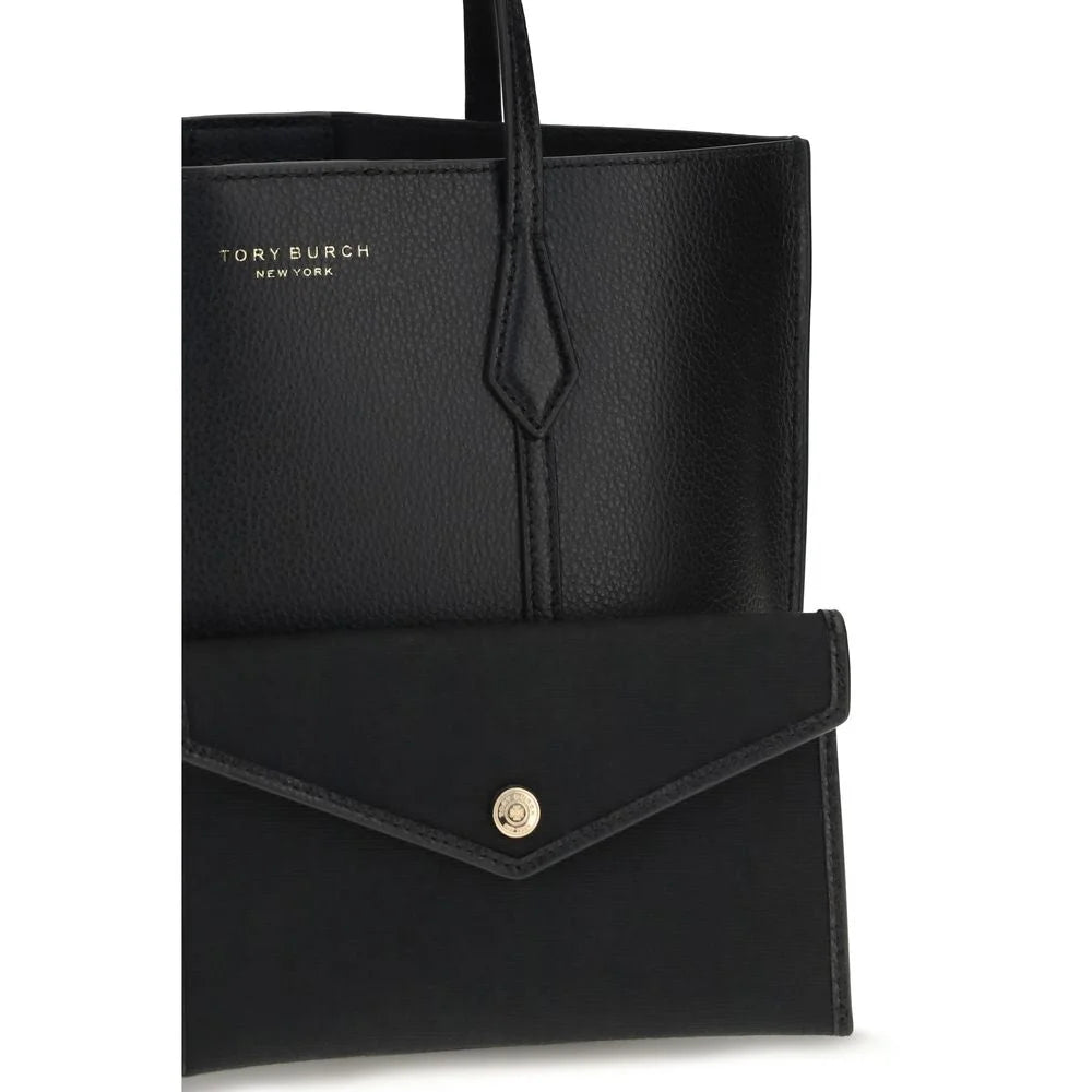 Tory Burch Svart handväska i kalvskinn