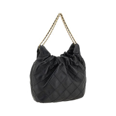 Tory Burch Schwarze Kalbshirgen-Bos Taurus Handtasche