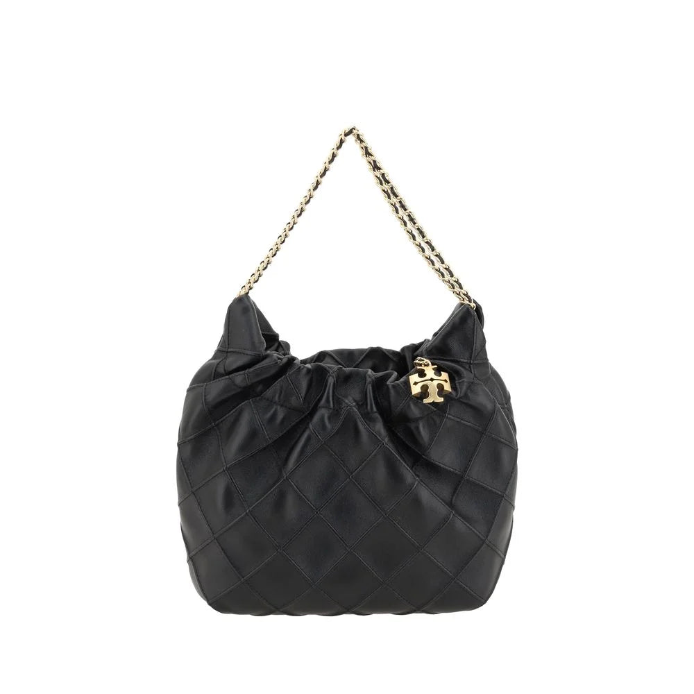 Tory Burch Schwarze Kalbshirgen-Bos Taurus Handtasche