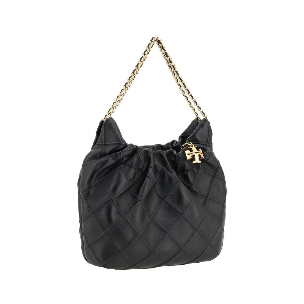Tory Burch Schwarze Kalbshirgen-Bos Taurus Handtasche